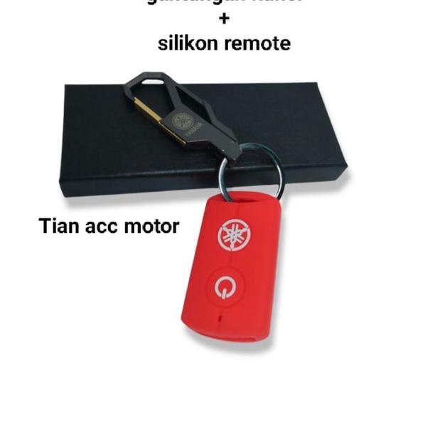 Hot Sale paket gantungan kunci keyles Yamaha dan silikon sarung cover remote Yamaha  NMAX 2022 2021 