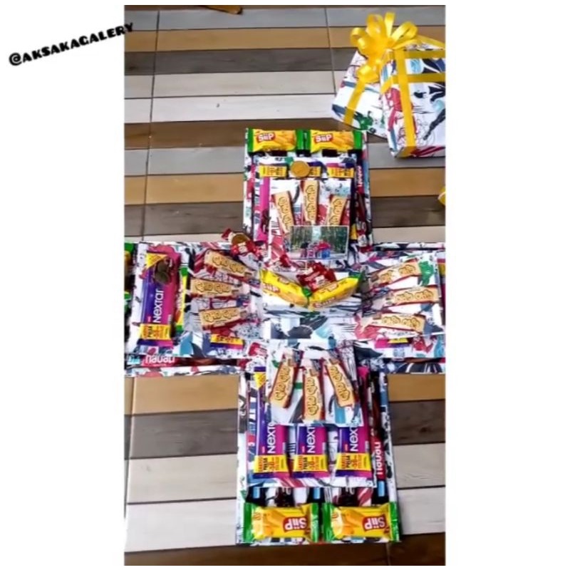 

BOX SNACK ULANG TAHUN EXPLOSION (POLOS/ DENGAN SNACK)
