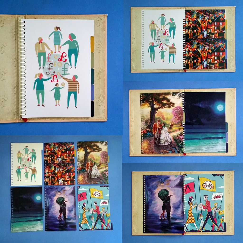 

Pembatas Wallpaper Binder 2 Ring, 6 Ring, 20 Ring, 26 Ring 1 Set 6 Lembar Laminasi Glossy Murah