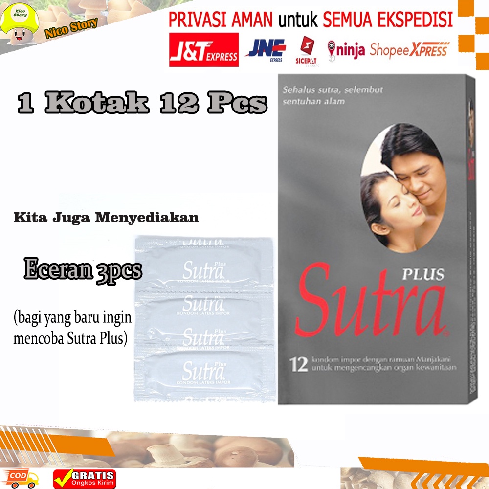 (NCS) GROSIR Kondom Sutra Plus Condom RM Ramuan Manjakani isi 3 Pcs