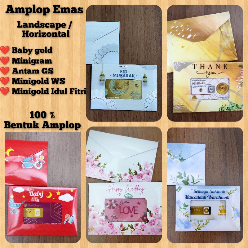 

AMPLOP MINIGOLD WS, baby gold, antam gs, minigram