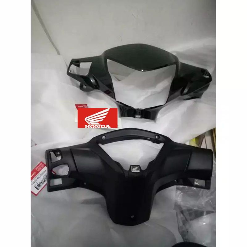 batok set K03 batok depan belakang revo fit fi harga 1set warna hitam ori honda