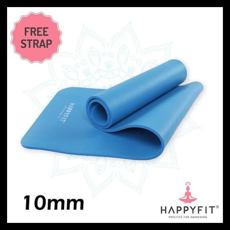 DISKON matras yoga HAPPYFIT NBR 10mm/yoga mats/matras senam tebal 10mm