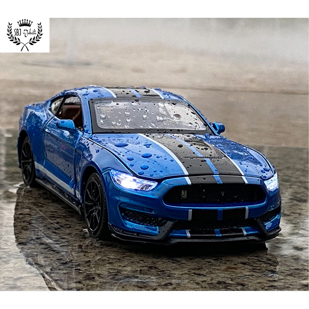 Diecast Miniatur Mobil FORD MUSTANG SHELBY GT350 Metal Collection Series 1:32