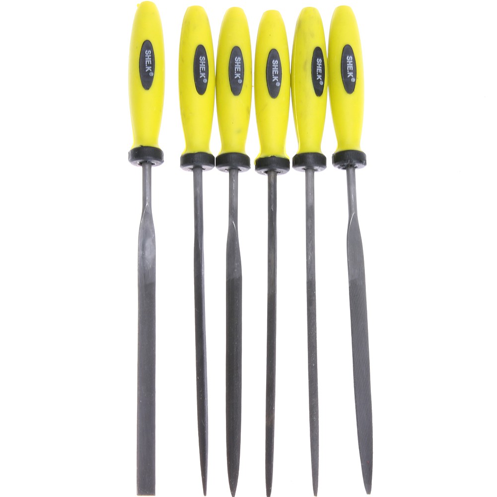 6pcs Precision Aluminum File Mini Assorted Rasp Diamond Needle Repair Tool Set