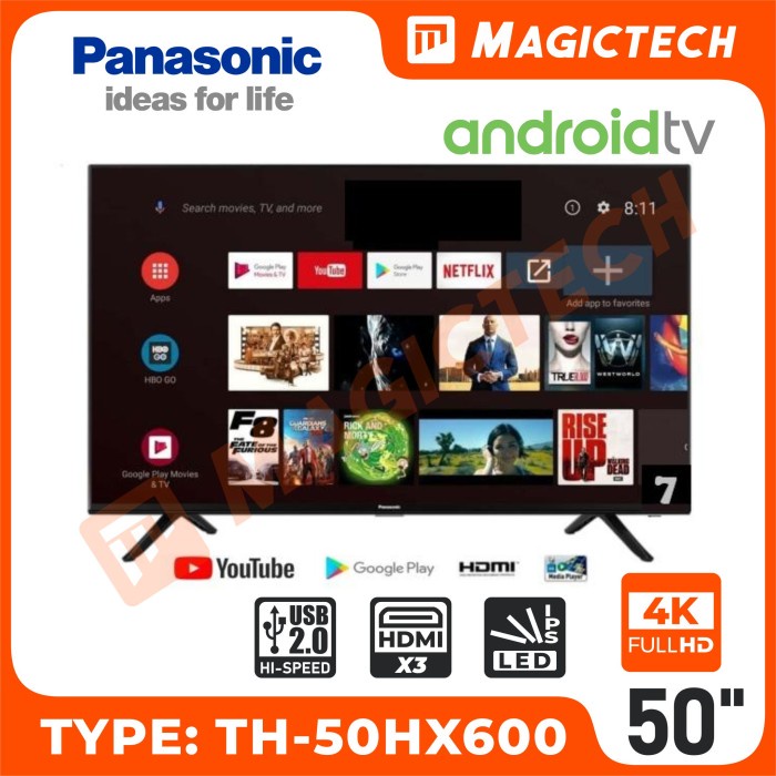 TV LED PANASONIC 50 INCH / 50" TH-50HX600G - ANDROID TV 10