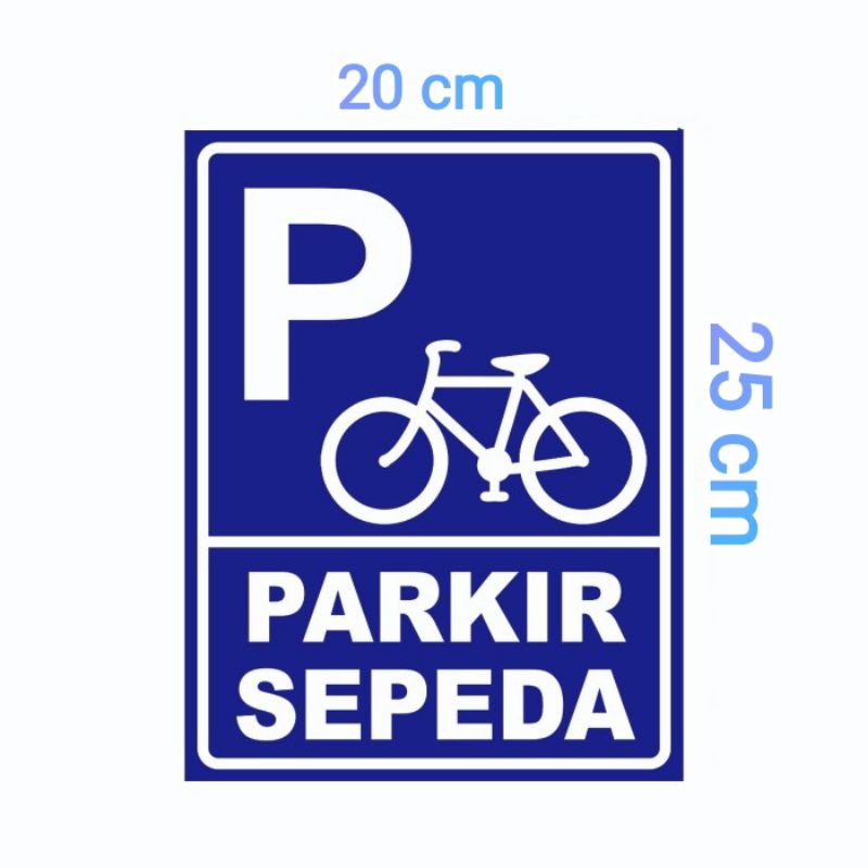 

Stiker tulisan parkir sepeda stiker parkir sepeda stiker sign uk 20×25