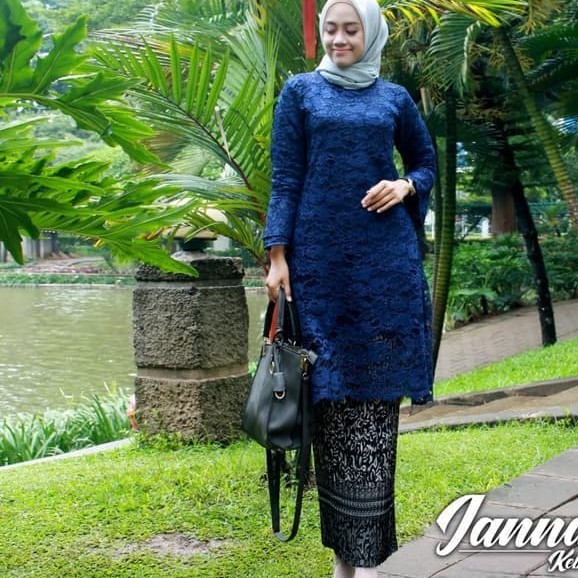 Set  Kebaya Brokat Tunik Kebaya Kurung Brukat