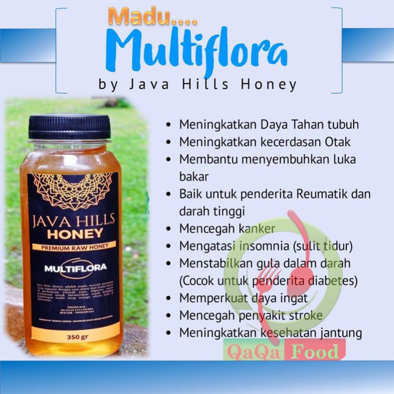 MADU MULTIFLORA JAVA HILLS HONEY / MADU MUMTAZ / MADU MURNI / MADU / Madu asli 100% Nektar Multiflora Madu Mentah Premium Raw Honey Alami