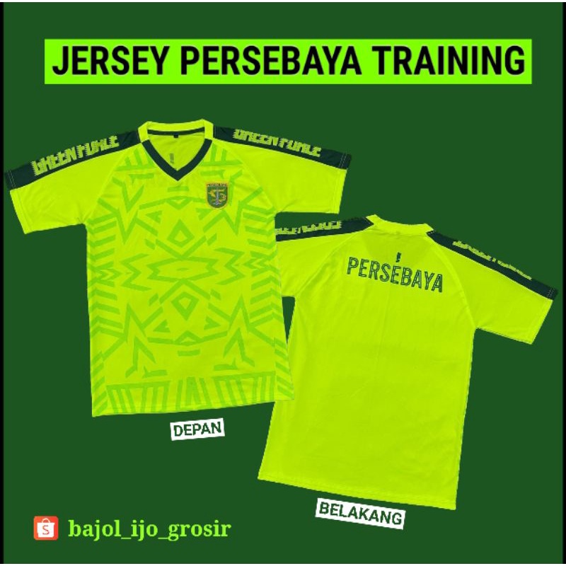 Jersey Persebaya Training 2022 Hijau Stabilo Latihan Terbaru Lokal