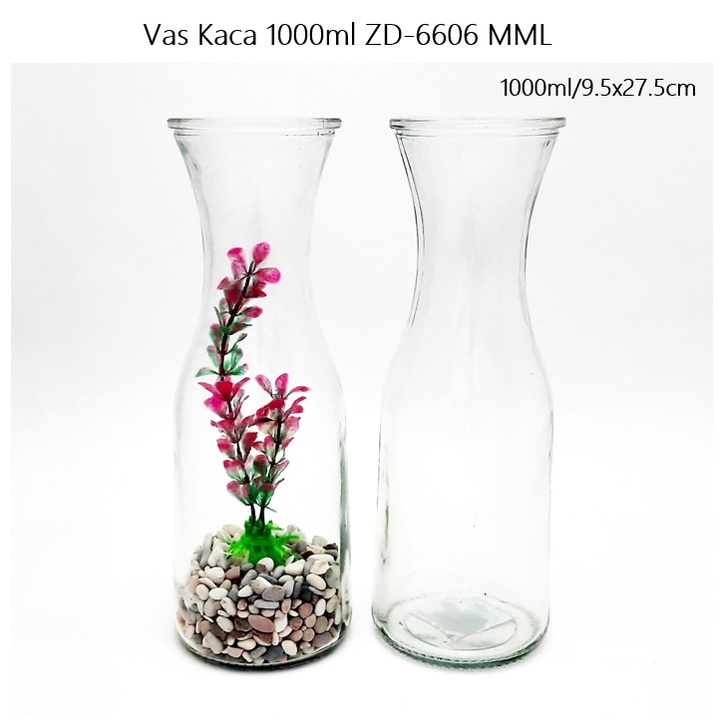 Vas/Botol Air Kaca 1000ml ZD-6605 MMD Hseware Corp