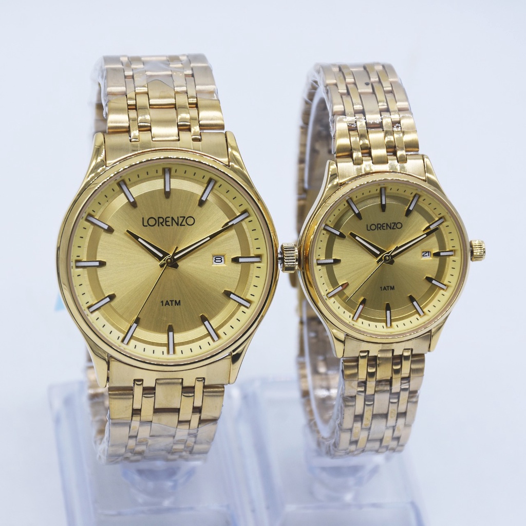 Jam Tangan Pria dan Wanita Couple Lorenzo R-5105M &amp; R-5105L Original