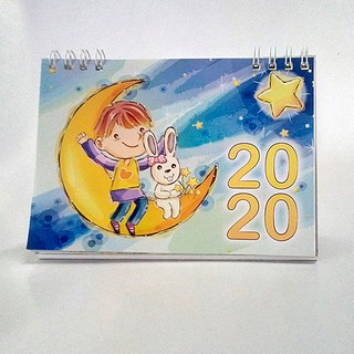 Kalender dinding 2020 1 lembar 12 bulan bahan tebal 