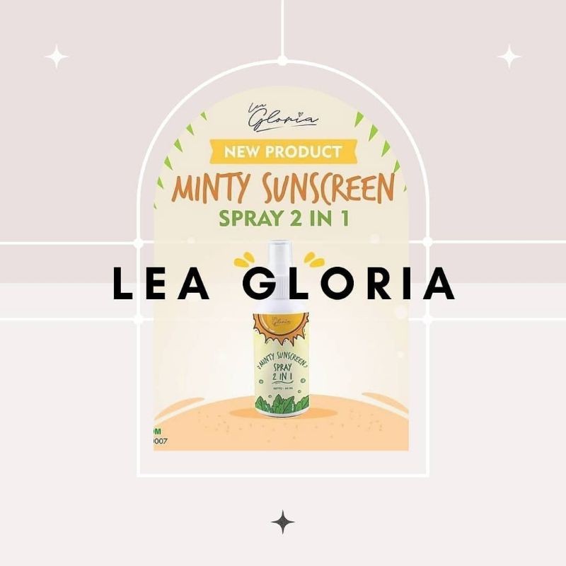 MINTY SUNSCREEN SPRAY LEA GLORIA 60ML | SUNSCREEN LEA GLORIA | LEA GLORIA BPOM