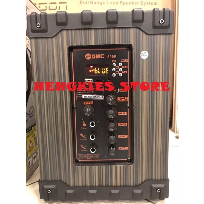 Speaker Karaoke Portabel GMC 899P