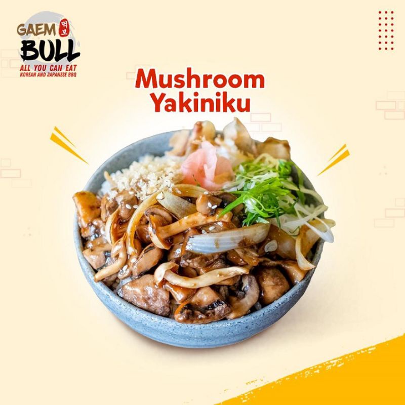 

Mushroom Yakiniku Rice Bowl