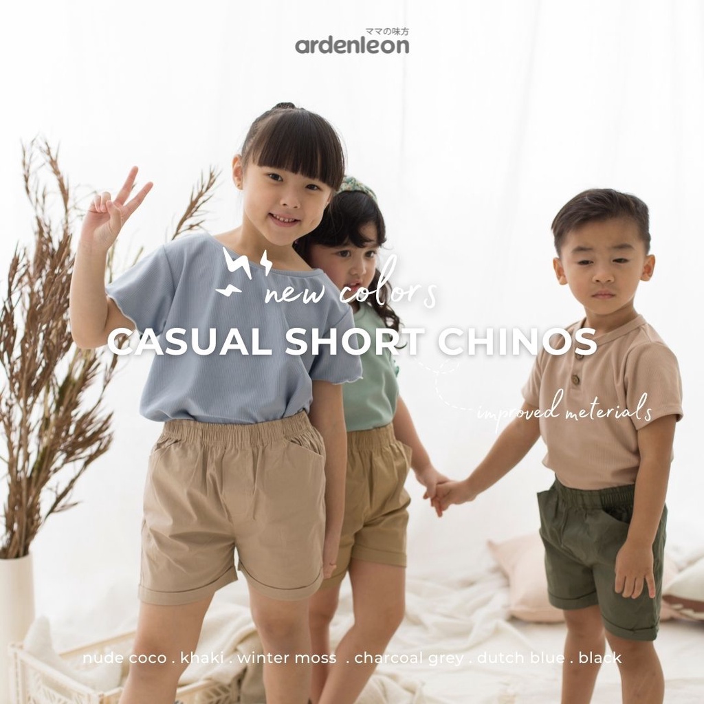 Ardenleon - Casual Short Chinos / Celana Anak Unisex (4-7 Tahun)