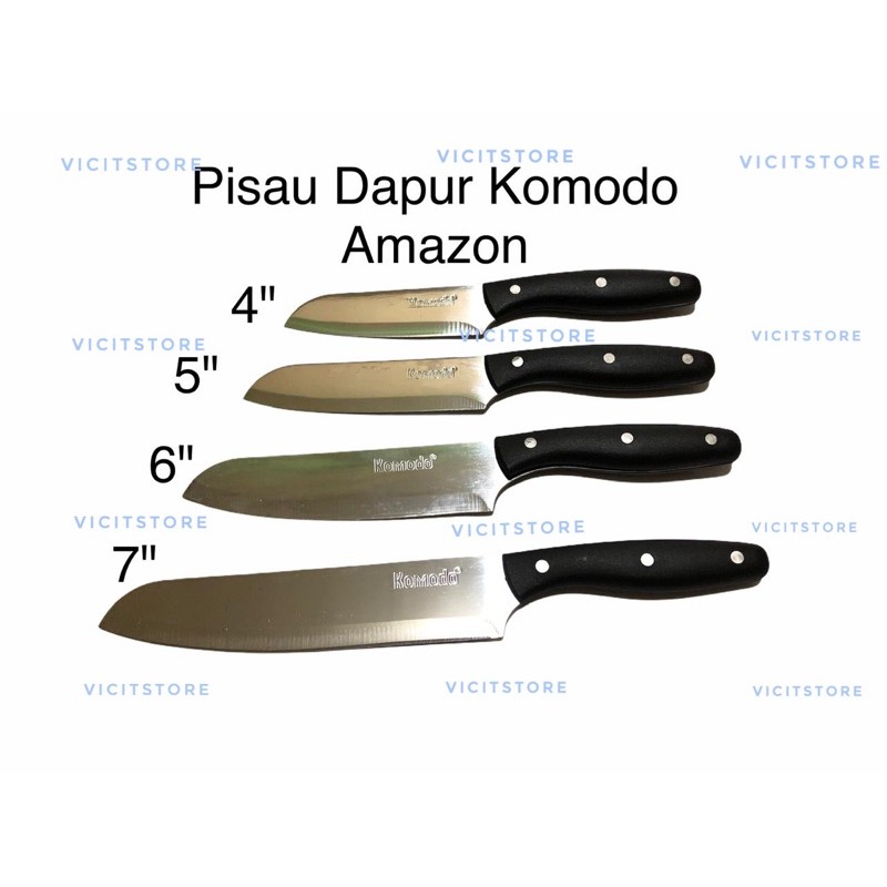 Pisau Dapur / Buah Komodo Amazon Stainless Steel