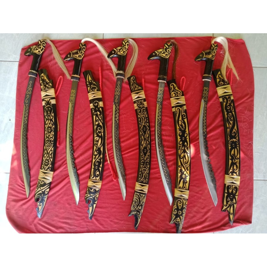 Mandau Dayak Kalimantan Jimpul Baja Hitam | 071