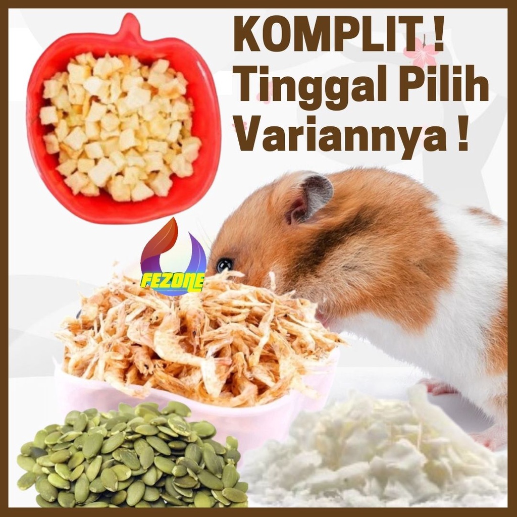 Snack Makanan Hamster Grains, Herbs Treat Hamster &amp; Gerbil 10gram FEZONE