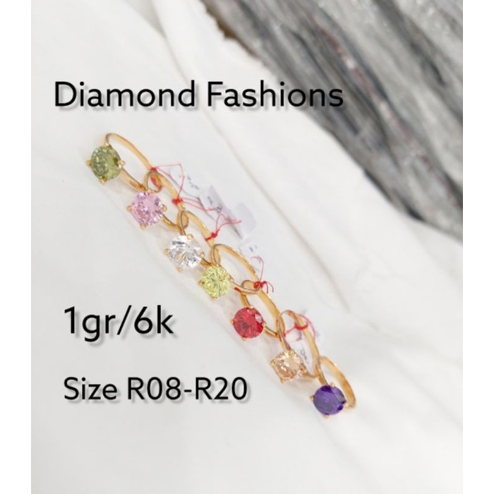 Cincin Diamond Fashions 2gram/ Mas asli kadar 6k