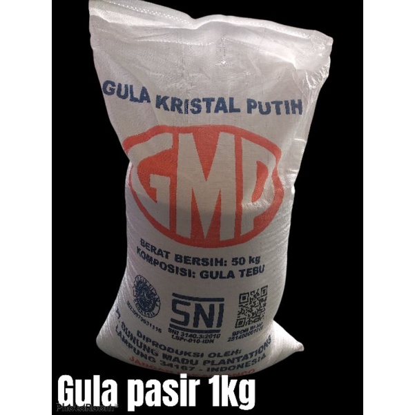 

Gula pasir GMP 1/2 kg kemasan ( repack)