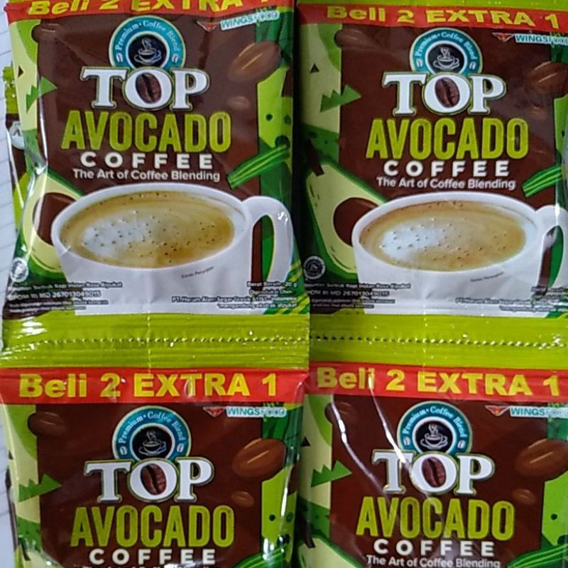 Kopi Top Avocado Coffee 1 renceng 15 sachet