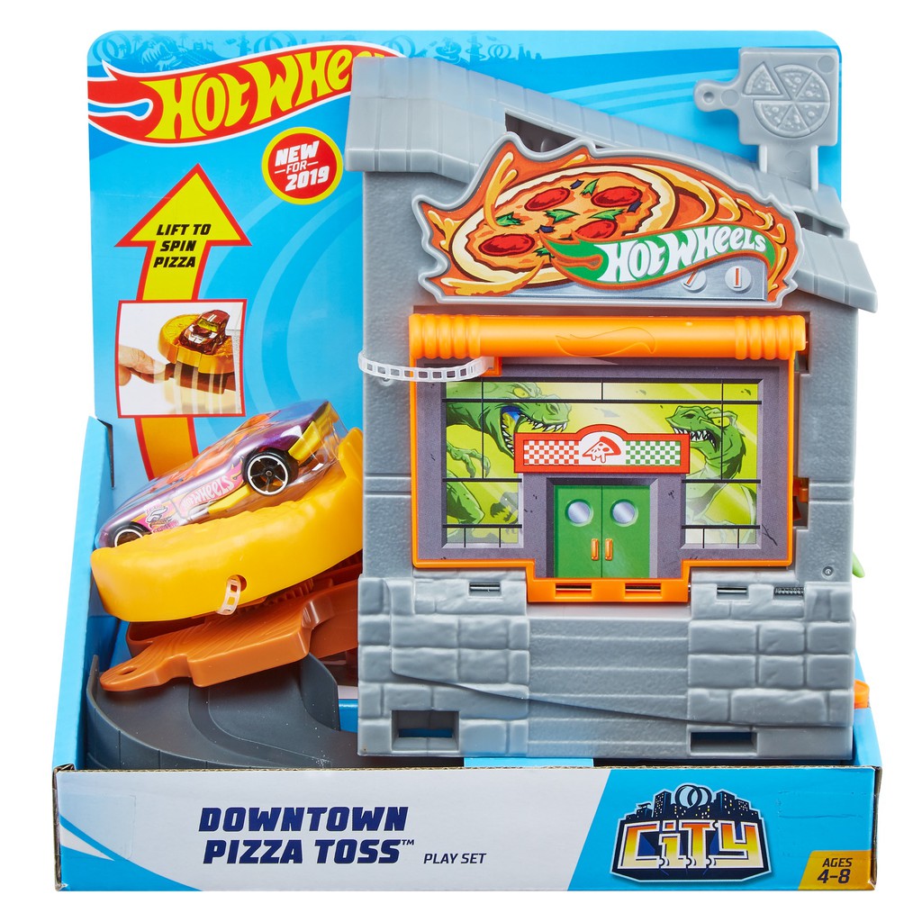 Jual HOT WHEELS DOWNTOWN PIZZA TOSS 