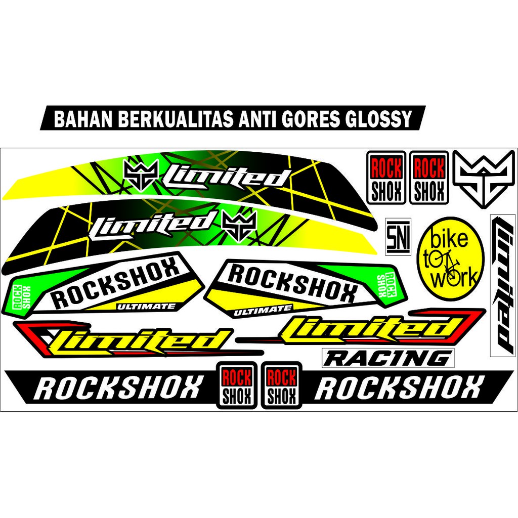STIKER VARIASI UNIVRSAL SEPEDA LIPAT BIKE CUSTOM