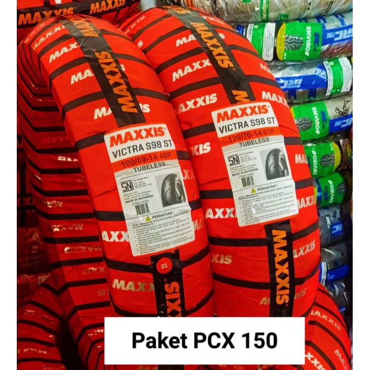 Paket Ban Tubeless Maxxis 100/80 + 120/70-14 TL.& 100/80-14 + 120/70-13 TL Honda PCX 150 // ADV