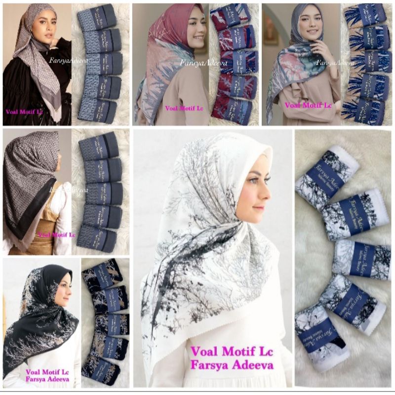 HIJAB SEGI EMPAT MOTIF VOAL DEENAYLASERCUT KW JILBAB SEGIEMPAT MOTIF by farsya Adeeva