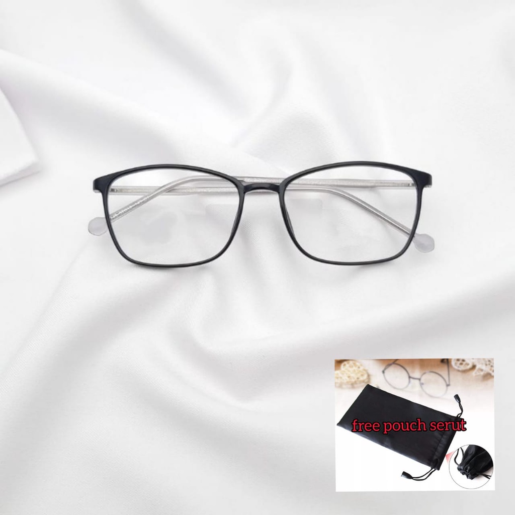 Kacamata Kotak/kacamata pria/Wanita/Minus/Plus/Silinder/Progresif/photocromic/Blueray /8249