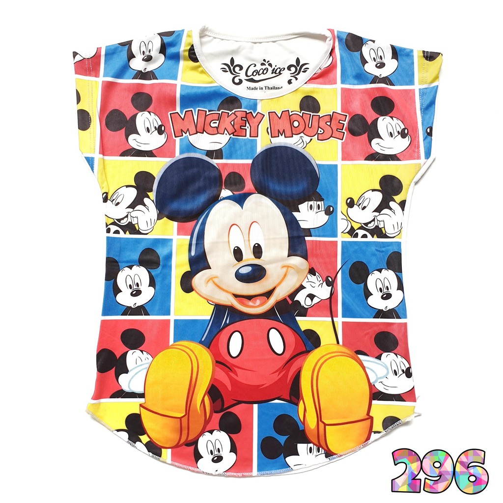 Coco Ice Kaos Anak Perempuan Mickey Minnie