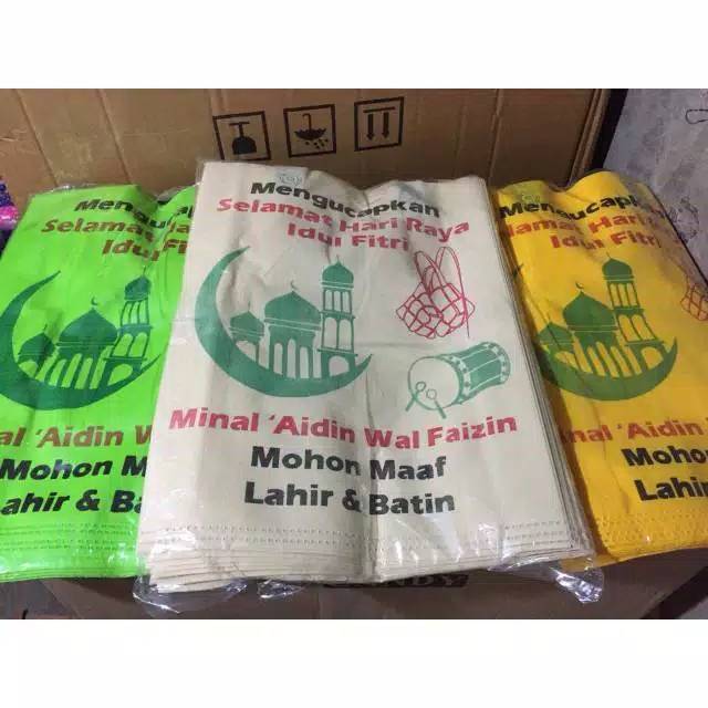 

Tas lebaran idul Fitri 2024 ukuran 30x40 isi 12 pcs bahan spondbond