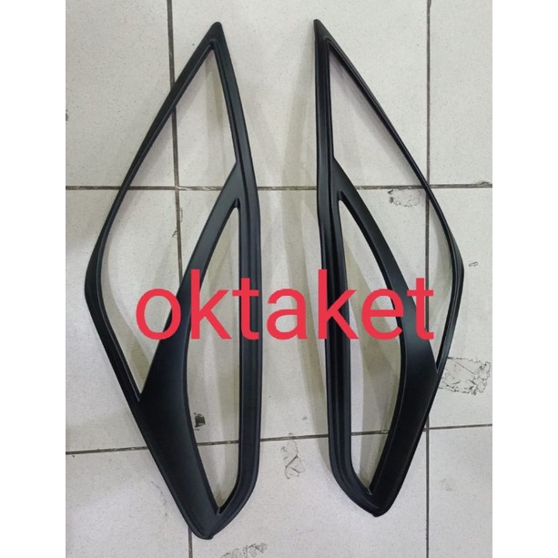 Garnish lampu depan Baleno 2017 Hitam &amp; Chrome / head lamp garnish jsl