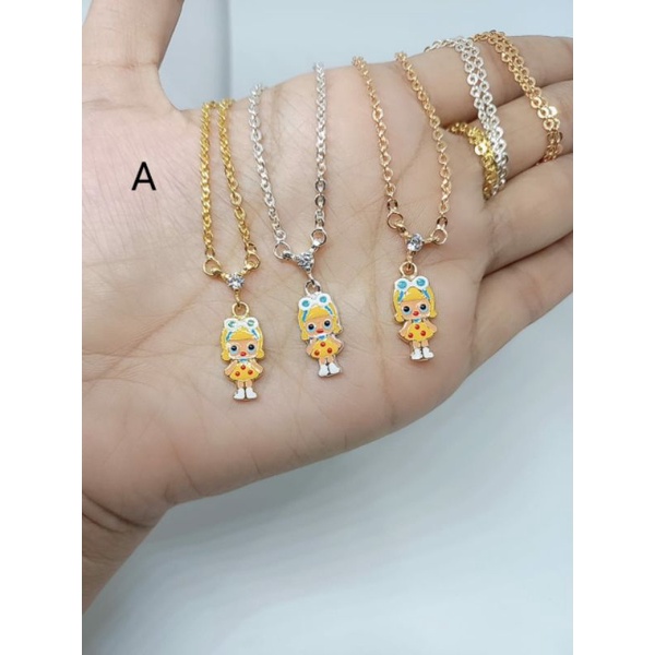 kalung koye anak lol cat kramik premium kalung perak925 asli lapis emas kalung fashion anak s925