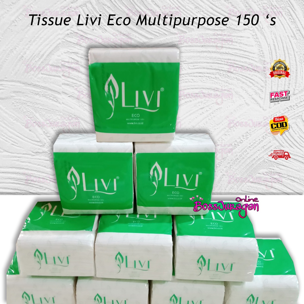 (BOSS) TISSUE LIVI ECO Multipurpose 150s - Tisu Serbaguna | Tissue Serbaguna