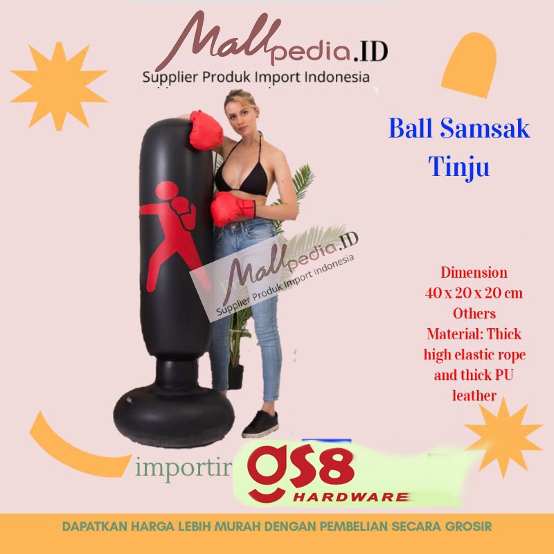 mPro2 100% ori Vertical Punching Bag Tiang Samsak Tinju Boxing Punch Target Inflatable 1.6 Meter Pro