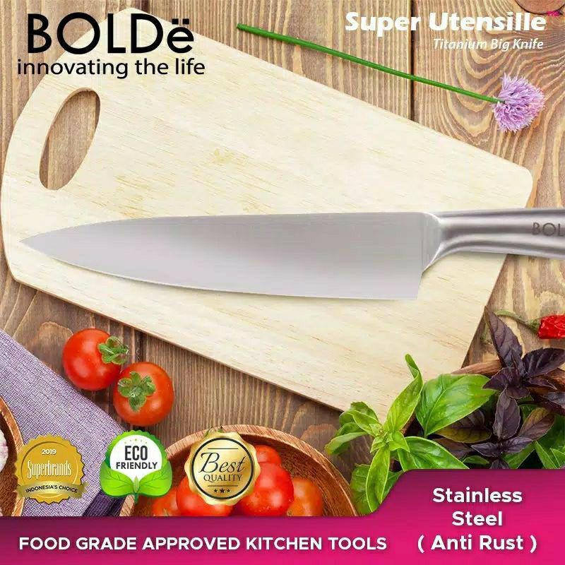 pisau dapur titanium bolde besar