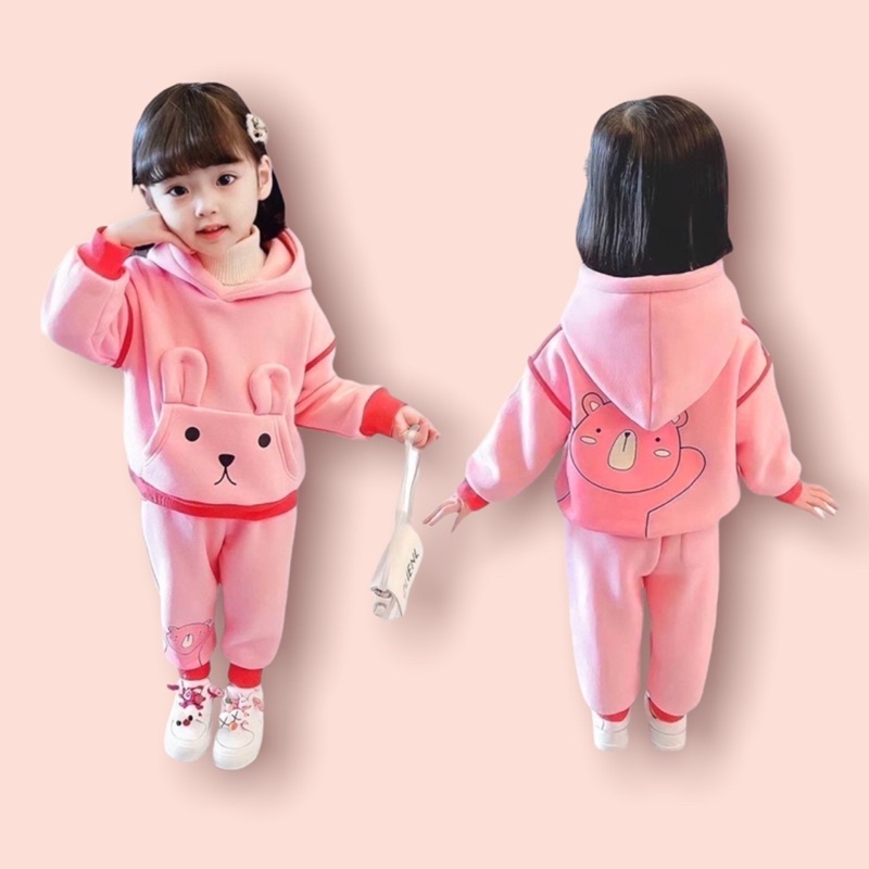 SETELAN HOODIE ANAK 1-5 TAHUN / PAKAIAN ANAK PEREMPUAN / SETELAN ANAK PEREMPUAN TERBARU / BAJU ANAK CEWEK TERMURAH / GROSIR BAJU ANAK / SETELAN ANAK MOTIF KELINCI LUCU / SWEATER ANAK PEREMPUAN / HODIE ANAK CEWEK TERMURAH