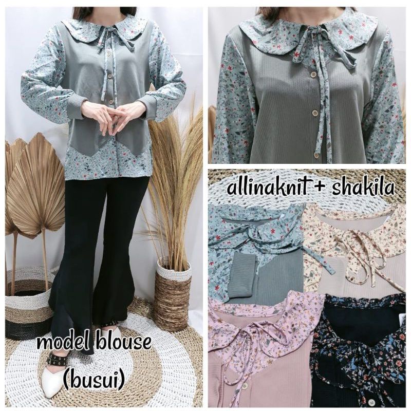BLOUSE  KEMEJA CAVEL  BUSUI
