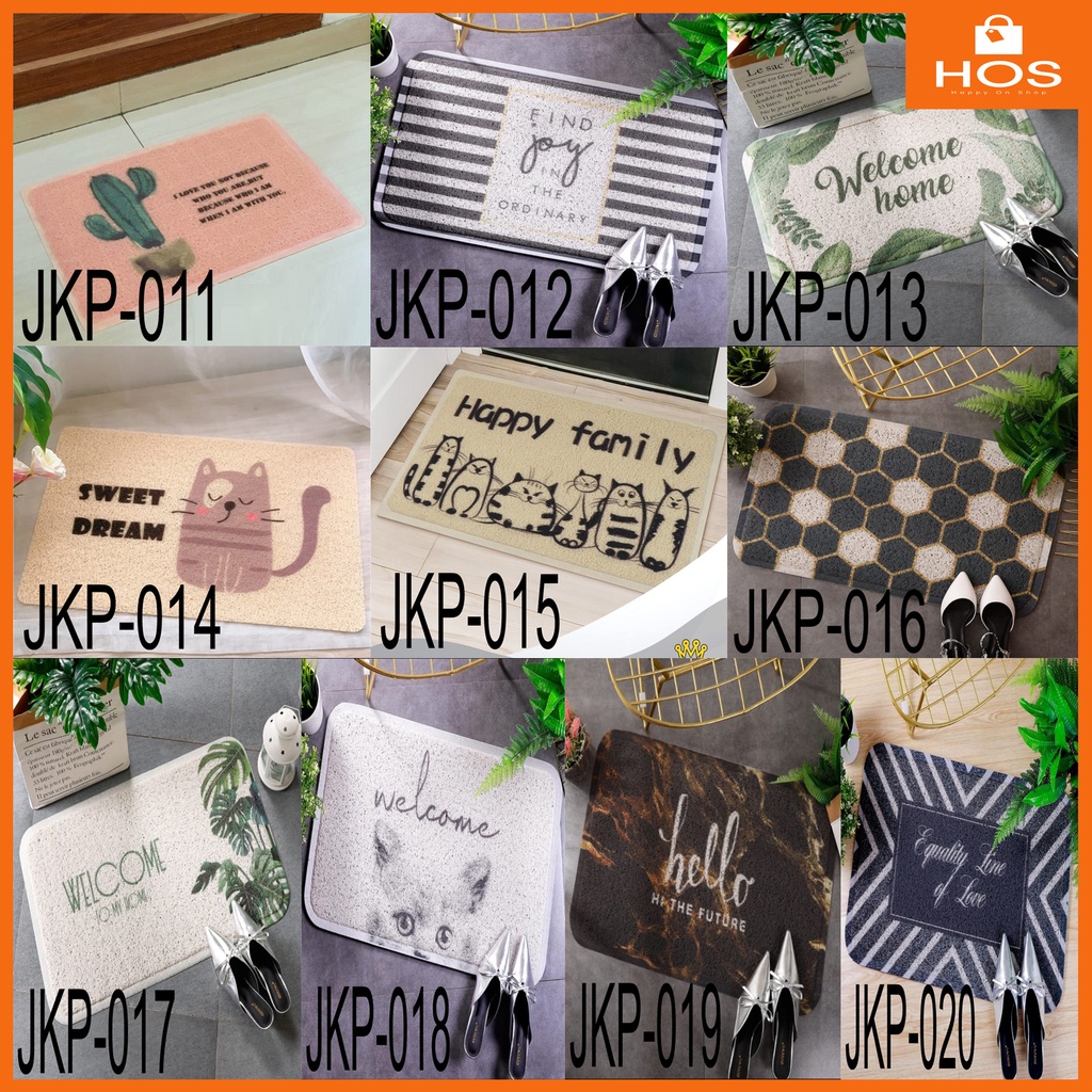 Keset Mie Bihun PVC PRINTING ANTI SLIP UK 40X60cm l Happyonshop