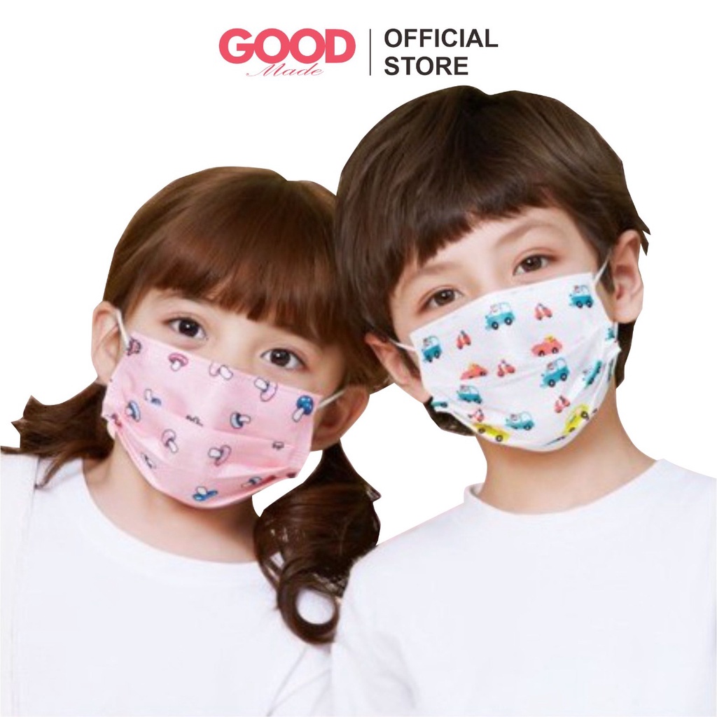 GOOD MADE - Masker Anak 3 Ply 3Ply Kids Child Mask Motif Earloop Karakter 4-14 Tahun Medical Grade COD