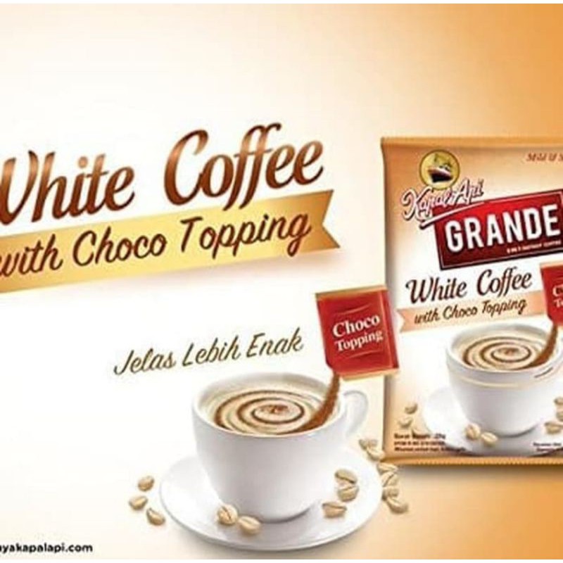 Kapal api grande white coffe sachet 20 gram