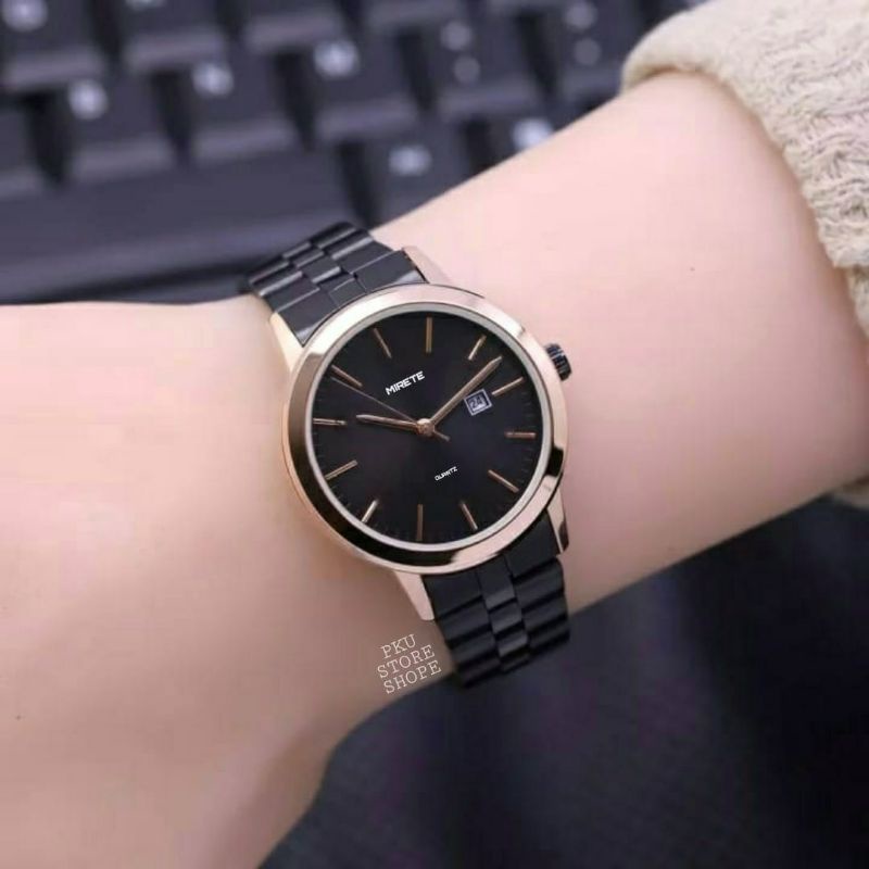 JAM TANGAN WANITA TERBARU ✅ FITUR TANGGALJAM TANGAN CEWEK/WANITA ANTI AIR BESST SELLER MODEL SIMPLE ELEGAN JAM TANGAN WANITA MURAH BERKUALITAS MIRETE ORIGINAL JAM TANGAN CEWWK