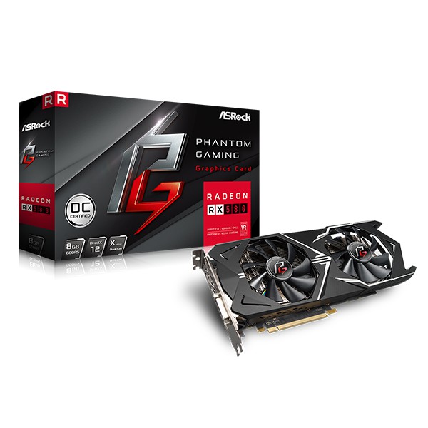 Asrock Radeon RX580 - 8GB Phantom Gaming D OC DDR5 256Bit