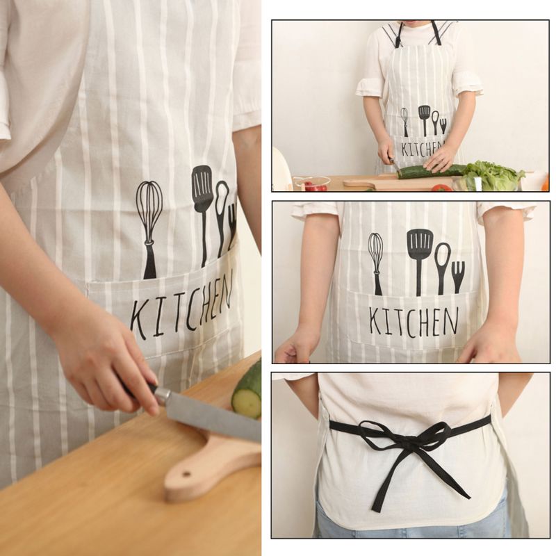 Celemek Apron Dapur Pria Wanita Model Kantung