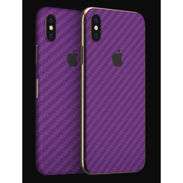 Garskin Skin Iphone 4 5 6 6+ 7 X XS Max Purple Carbon Fiber case