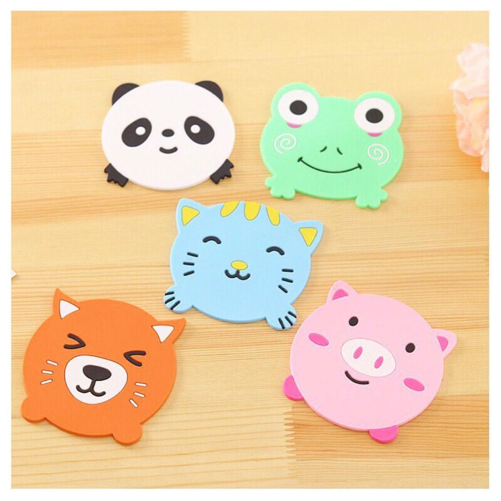 tatakan gelas/ tempat gelas/ tatakan lucu/ tatakan gelas animals