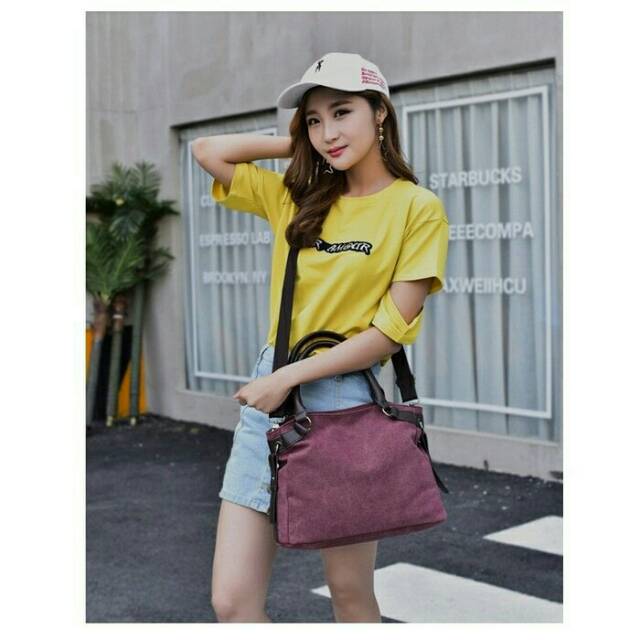 Tas Selempang Cewek Cowok Kuliah Sekolah Kerja B73F5 Tas Find Kapoor 10 War I3W0 Tali strap tas imp